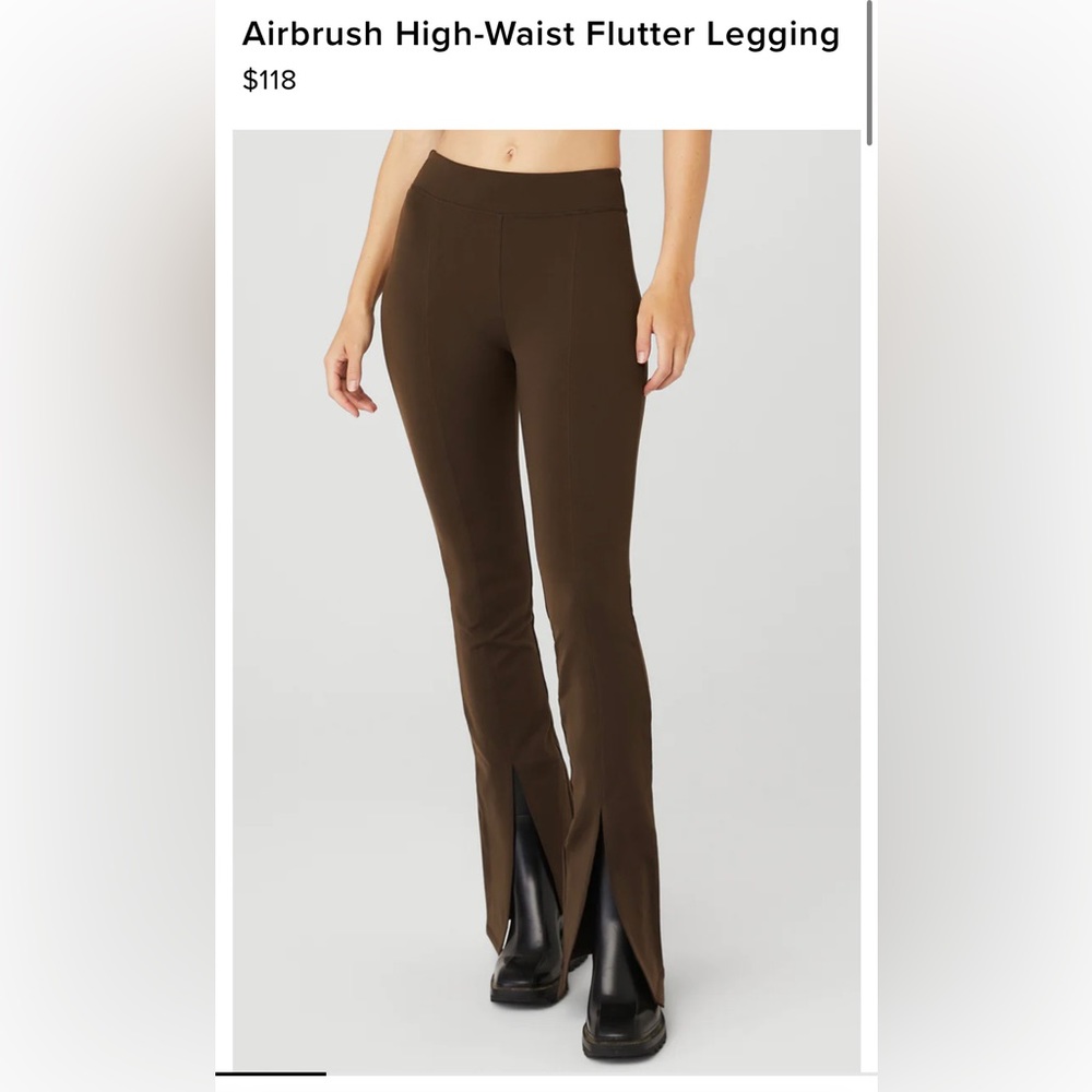 NWT- ALO airbrush height waisted flutter legging